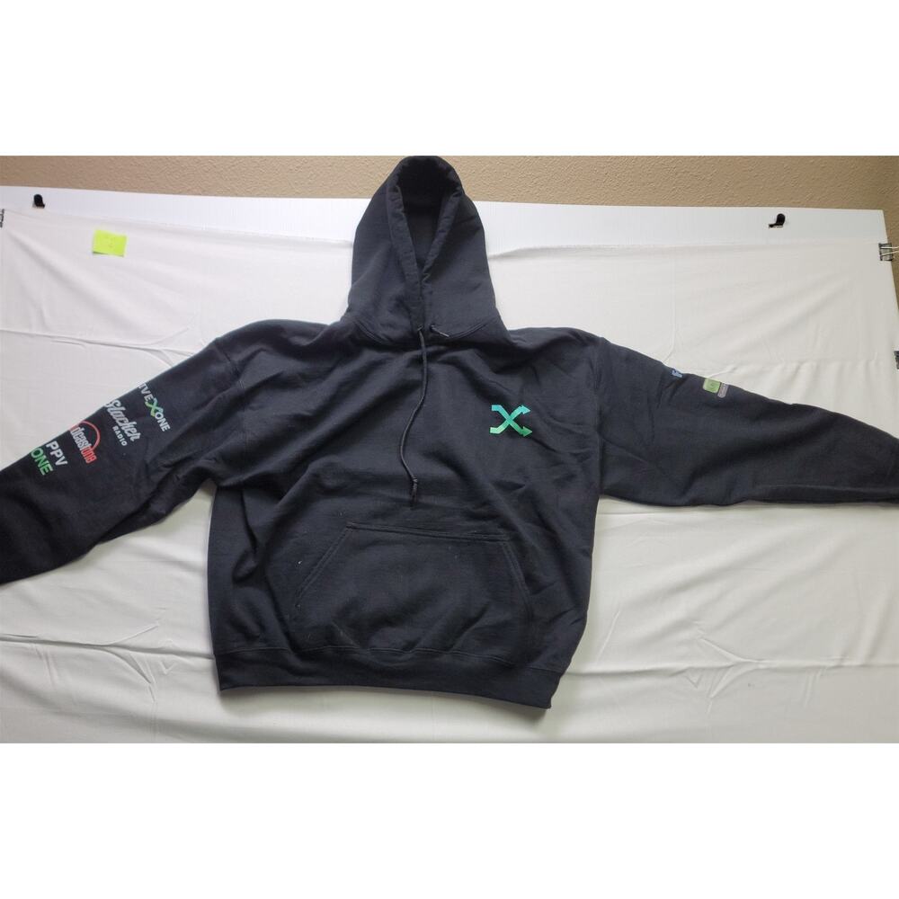 LiveOne Slacker Radio Podcastone PPV One Fantasy Guru Black Pullover Hoodie XL